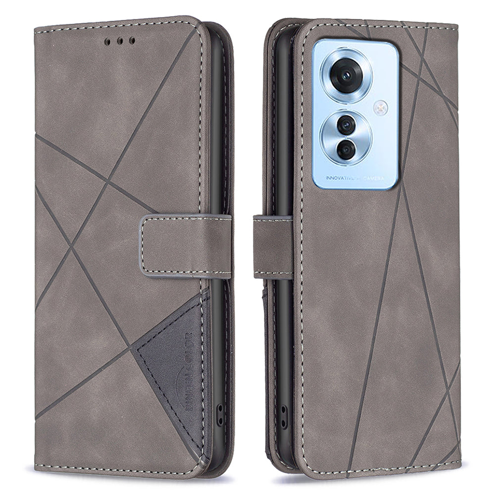 BINFEN COLOR BF05 For Oppo Reno11 F 5G Leather Case Flip Stand Wallet Phone Cover BINFEN COLOR BF05 For Oppo Reno11 F 5G Leather Case Flip Stand Wallet Phone Cover